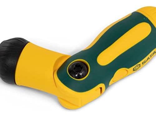 Jogo Chave Reta Flexível Catraca 7 Peças Sata Intercambiável