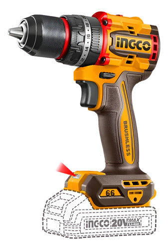 Combo Parafusadeira + Chave Impacto 2 Baterias 2ah Ingco