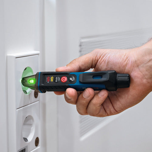 Detector De Tensão Bosch Gvd 1000-17 Com Lanterna Ip67 Azul