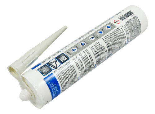 Cola Silicone Adesivo Pu40fix Branco Cartucho 387g Tekbond