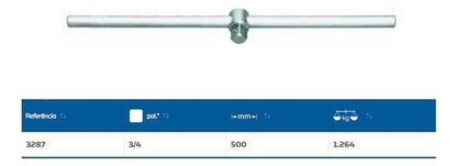 Jogo Soquetes Gedore Blu 3/4 Pol 22 A 50mm 14 Pçs Estriado