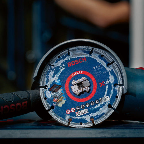 disco diamantado para metal expert bosch x lock 115x22,23 mm cor azul