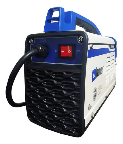 Máquina De Solda Inverter Touch 150 Bv Profissional Boxer - Branco/Azul - 127/220V