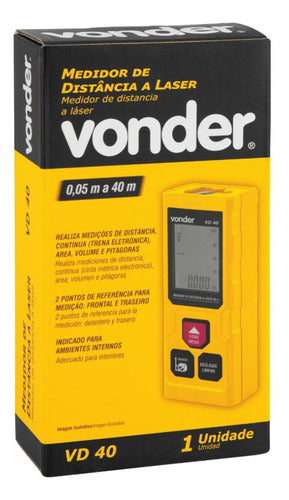 Medidor Laser Distância 40m Vd40 Vonder