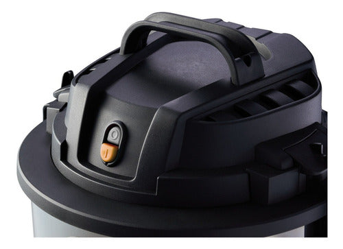 aspirador pó e água wap gtw inox 20 soprador 1600w 20 litros - prata/preto - 220v