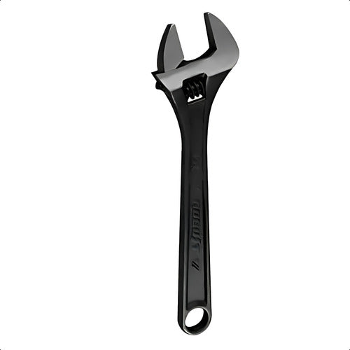 chave inglesa ajustável 250mm 10 pol bestfer aço niquelado preto