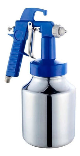 Pistola De Pintura Chiaperini Ar Direto Pressão Ch Ad-80 Azul
