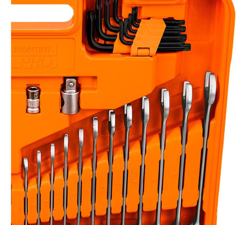 Kit Ferramentas P/ Oficina 176 Peças Tramontina Pro Completo