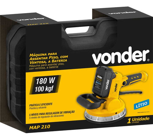 maquina de assentar piso a bateria 20v map 210 vonder