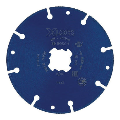 Disco Diamantado Para Metal Expert Bosch X Lock 115x22,23 Mm Cor Azul