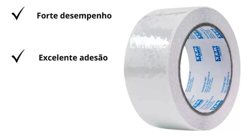 Fita De Empacotamento 48mm X 40m Transparente Tekbond