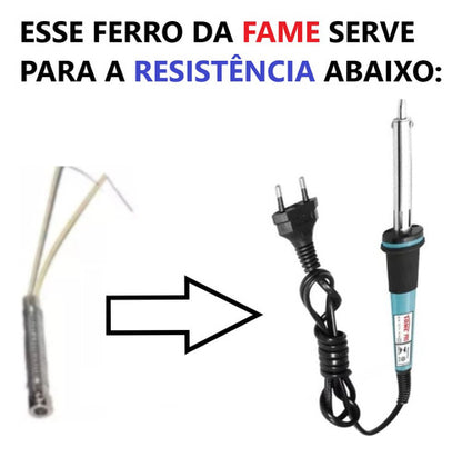 Ferro De Solda Com Suporte Pro 70w 220v Fame Inmetro