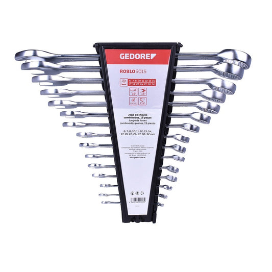 JOGO CHAVE COMBINADA 6 - 32MM 15 PCS GEDORE RED