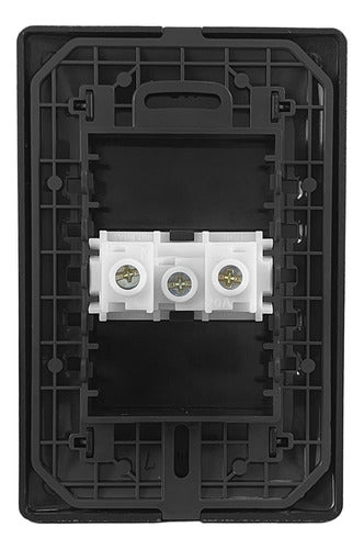tomada 2p+t 20a horizontal 4x2 habitat onix fame cinza