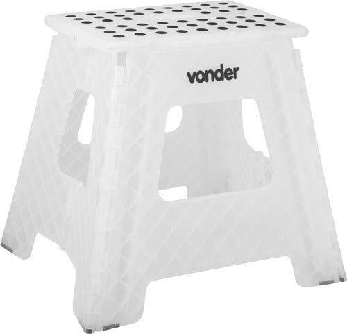 banqueta dobrável transparente 360mm vonder