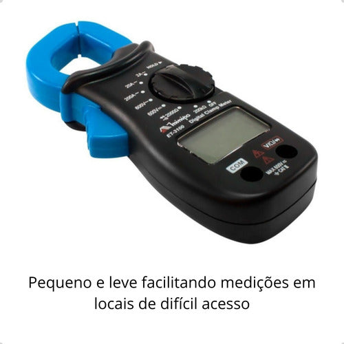 alicate amperímetro digital profissional minipa et3100 mini