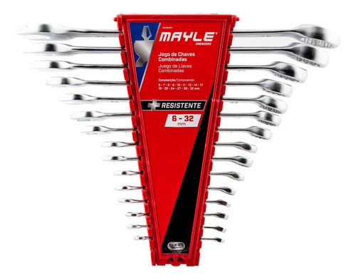 Jogo De Chave Combinada Mayle 102404my 6 A 32mm 15 Peças