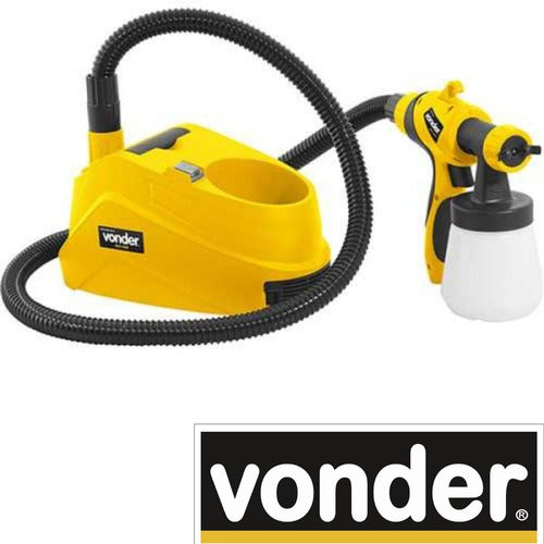 pistola pintura e pulverizar elétrica vonder pev900 400w amarelo