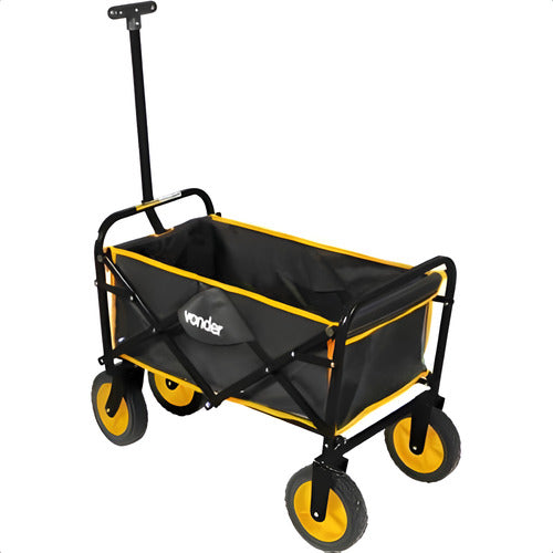 Carrinho Para Carga Dobrável 60kg Vonder Amarelo E Preto Amarelo/preto