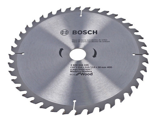 disco de serra circular 10 pol 254 mm 40 dentes widea bosch
