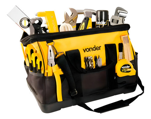 bolsa para ferramentas em lona 400 mm vonder bl-016 40x20x30 amarelo