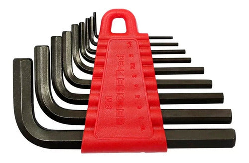 Jogo Chave Hexagonal L Allen 1,5 A 10 Mm C/ 9pçs Gedore Red