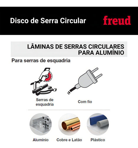 disco de serra circular 10 para alumínio freud fr23a001m