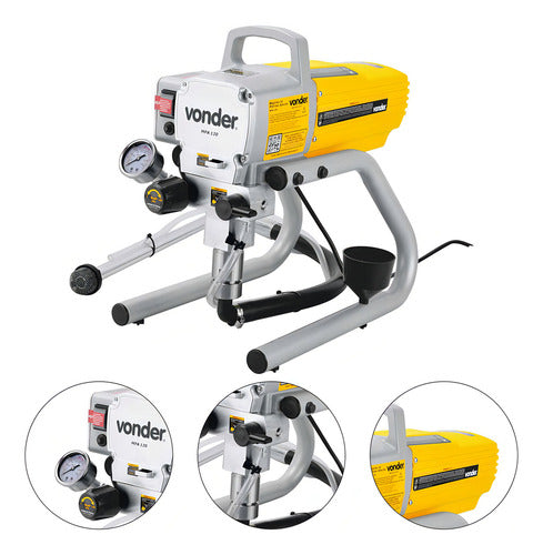 máquina de pintura airless 900w 3.000 psi mpa 120 vonder