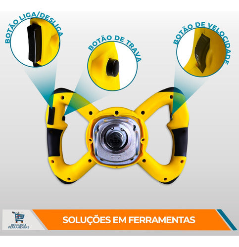 Misturador De Tinta Elétrico Menegotti Mel1600 P/ Argamassa