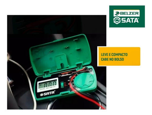 multímetro digital de bolso stdy03001 - sata