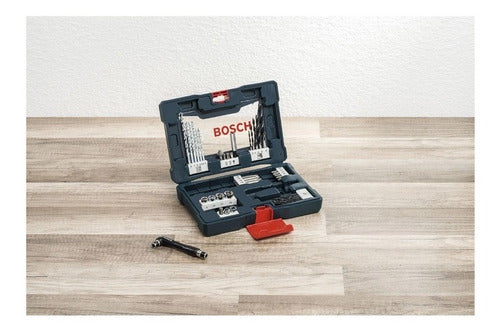 Maleta De Ferramentas Bosch V-line Com 41 Unidades Cor Azul