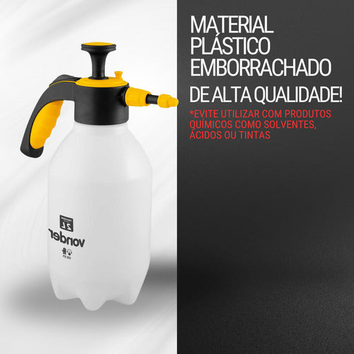 Pulverizador 2 Litros Compressão Prévia Vonder Branco