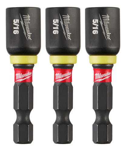 Adaptador Mág Milwaukee 1/4 X 50mm X 5/16 C 3pçs 49-66-4523