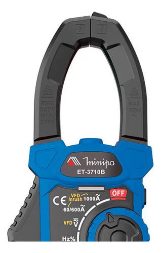 Alicate Amperímetro 1000 Ampers Et-3710b Minipa