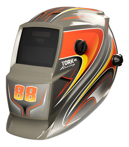 Mascara Solda Auto Escurecimento Racing 88 Cinza 4k Tork - Cinza - Racing 88