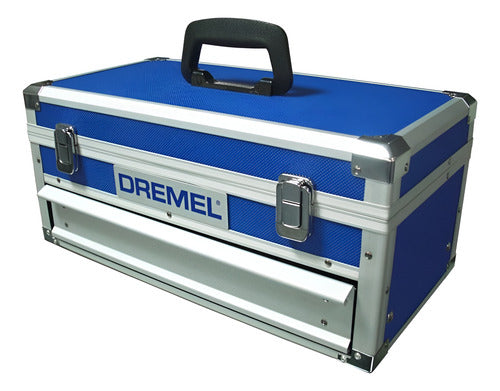 Maleta Metálica Porta-ferramentas Dremel Azul Azul