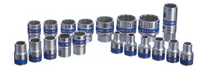 Jogo De Soquetes Estriado Com 24 Pçs 1/2 King Tony St4028mr