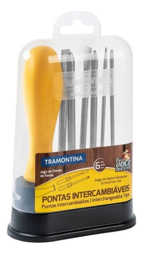 jogo de chaves de fenda intercambiavéis 6 peças tramontina