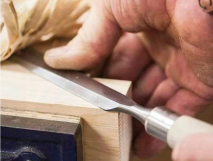 Kit Jogo Formão Profissional Entalhar Esculpir Madeira 4 Pçs