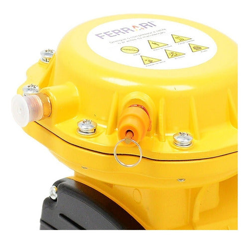 compressor de ar direto c/ kit bivolt mega jet ferrari monofásica