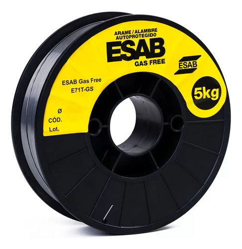 arame solda mig autoprotegido sem gás esab gas free 1,0 5kg