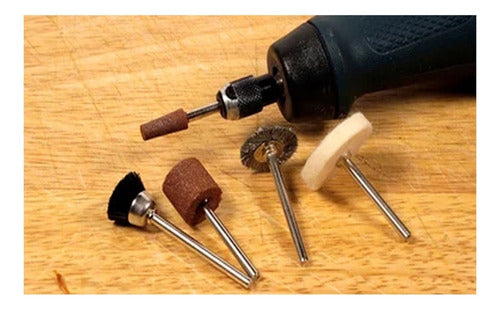 Maleta Kit De Acessórios Para Micro Retífica Com 208 Peças