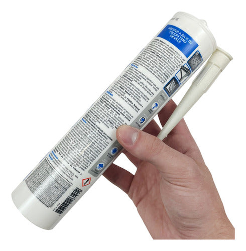 Cola Silicone Adesivo Pu40fix Branco Cartucho 387g Tekbond