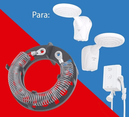 Resistência Granducha Fame Banho Maximo Chuveiro  220v 7000w Preta Pvc