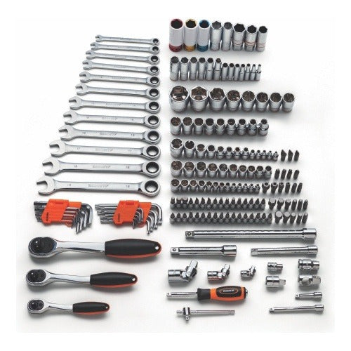 Maleta Jogo Ferramentas Completa Gedore Robust 178 Peças Preto e Laranja