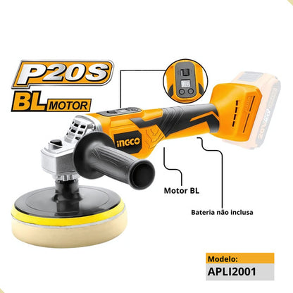 Politriz Angular Linha P20s Ingco A Bateria 20v Apli2001