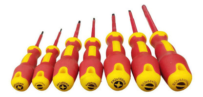 Jogo De Chaves Fenda Phillips Isolada Vde 7pç St09303 Sata