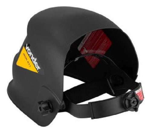Máscara P/solda Escurecimento Automático Ton11 Msn011 Vonder Preto Lisa