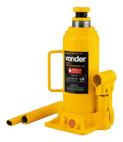 Macaco Hidráulico Garrafa 10 Tonelada Vonder Haste 230-460mm