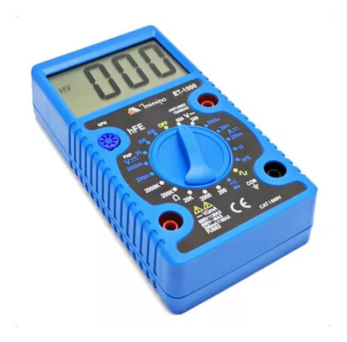multímetro digital profissional et-1000 minipa portátil